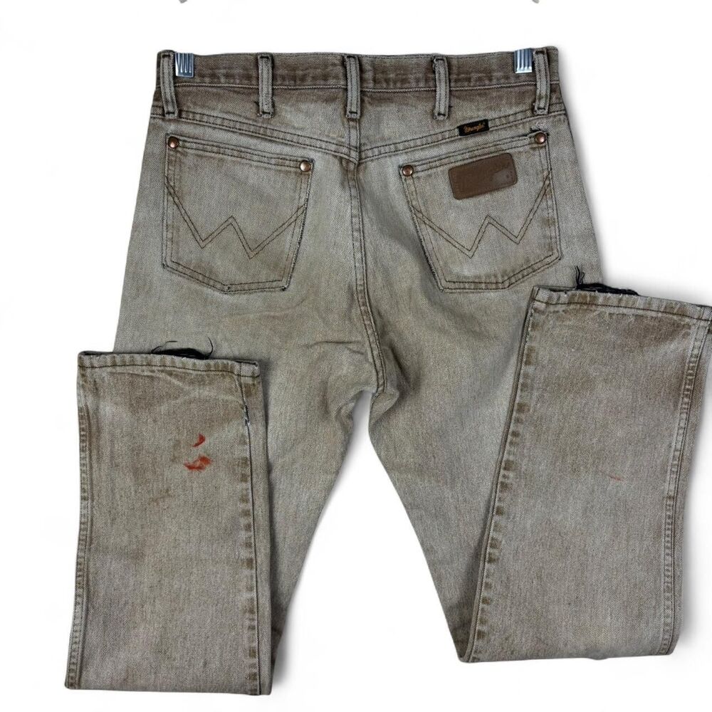 Wrangler Men's Brown and Tan Jeans